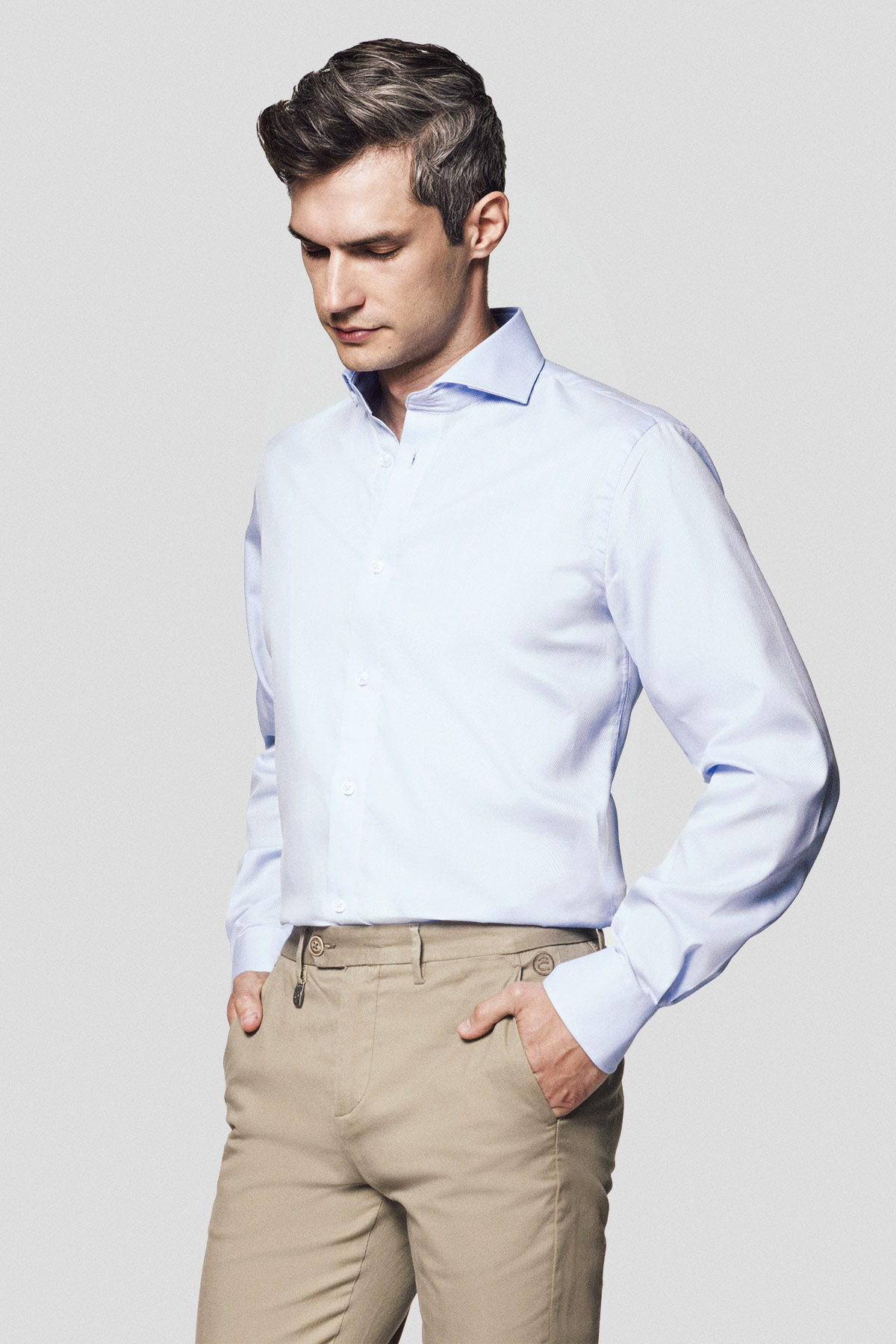 Lancerto Koszula Błękitna Bawełniana Zandra 2