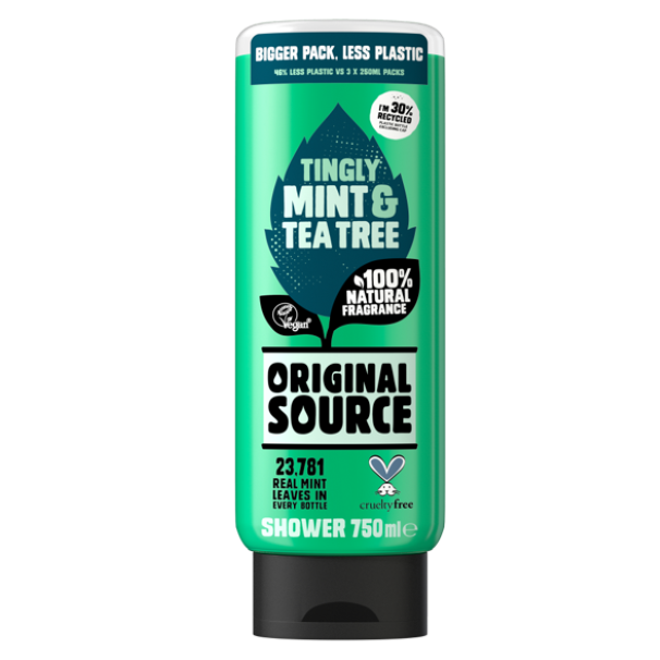 Original Source Mint&Tea Tree żel pod prysznic, 750 ml