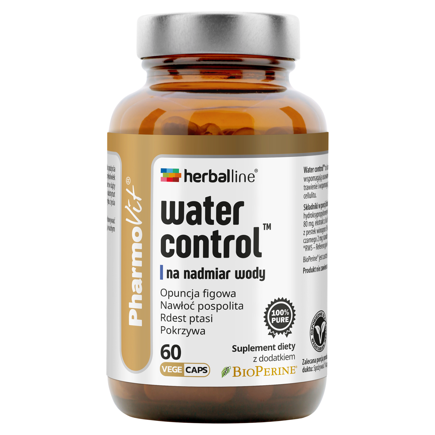 Pharmovit Water Control Nadmiar Wody suplement diety, 60 kaps./1 opak.