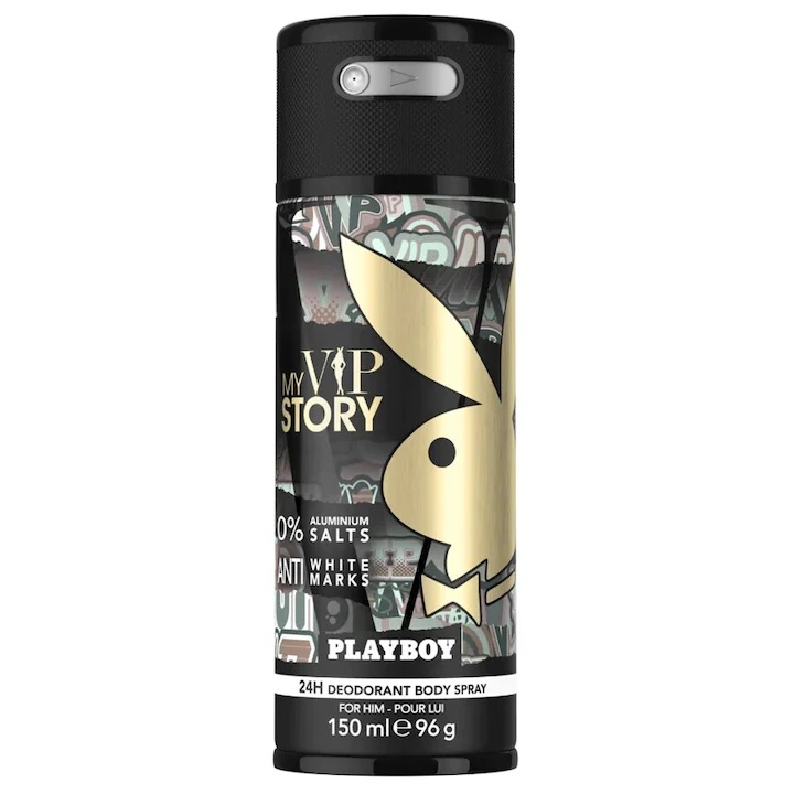 Playboy My Vip Story dezodorant męski w sprayu, 150 ml