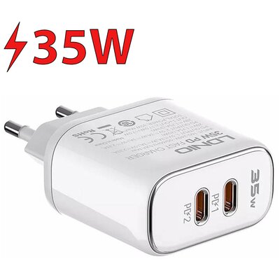 Ładowarka sieciowa LDNIO MFi A2528M 35W Biały