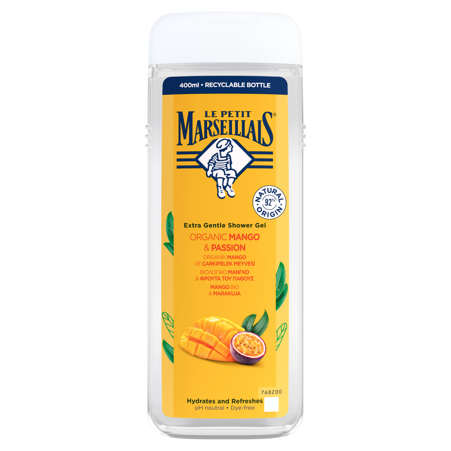 Le Petit Marseillais żel pod prysznic mango bio&marakuja, 400 ml