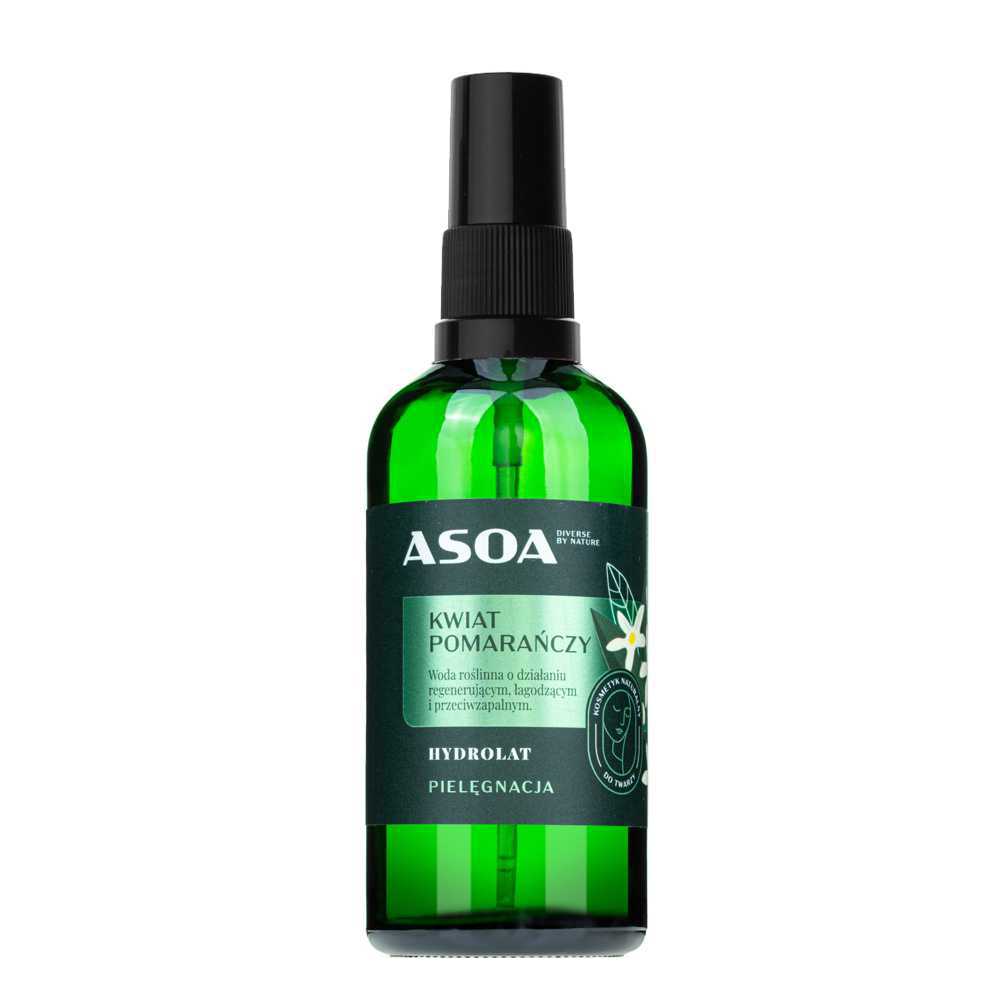 Asoa hydrolat do twarzy kwiat pomarańczy, 100 ml
