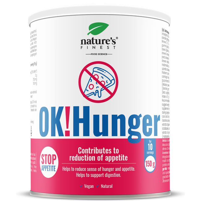 Nature's Finest Ok!Hunger suplement diety regulujący apetyt, 150 g