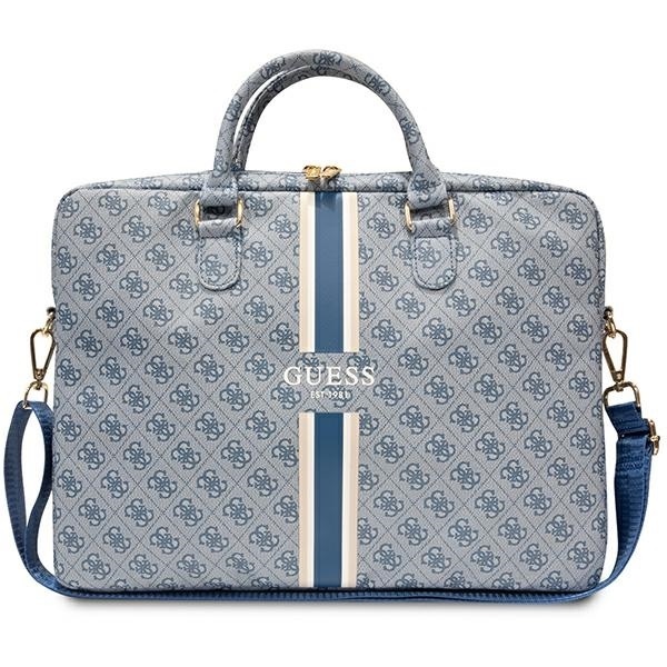 Guess 4G Printed Stripes Blue - torba Macbook 15/16"