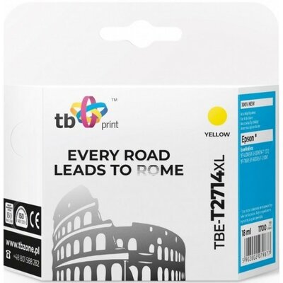 Tusz TB PRINT do Epson WF-3620 Żółty 18 ml TBE-T2714XL