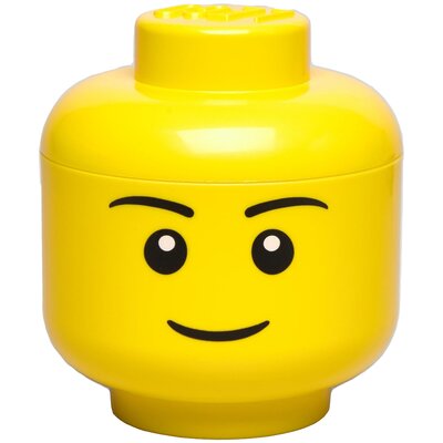 Pojemnik na LEGO mini głowa Chłopiec Żółty 40331724