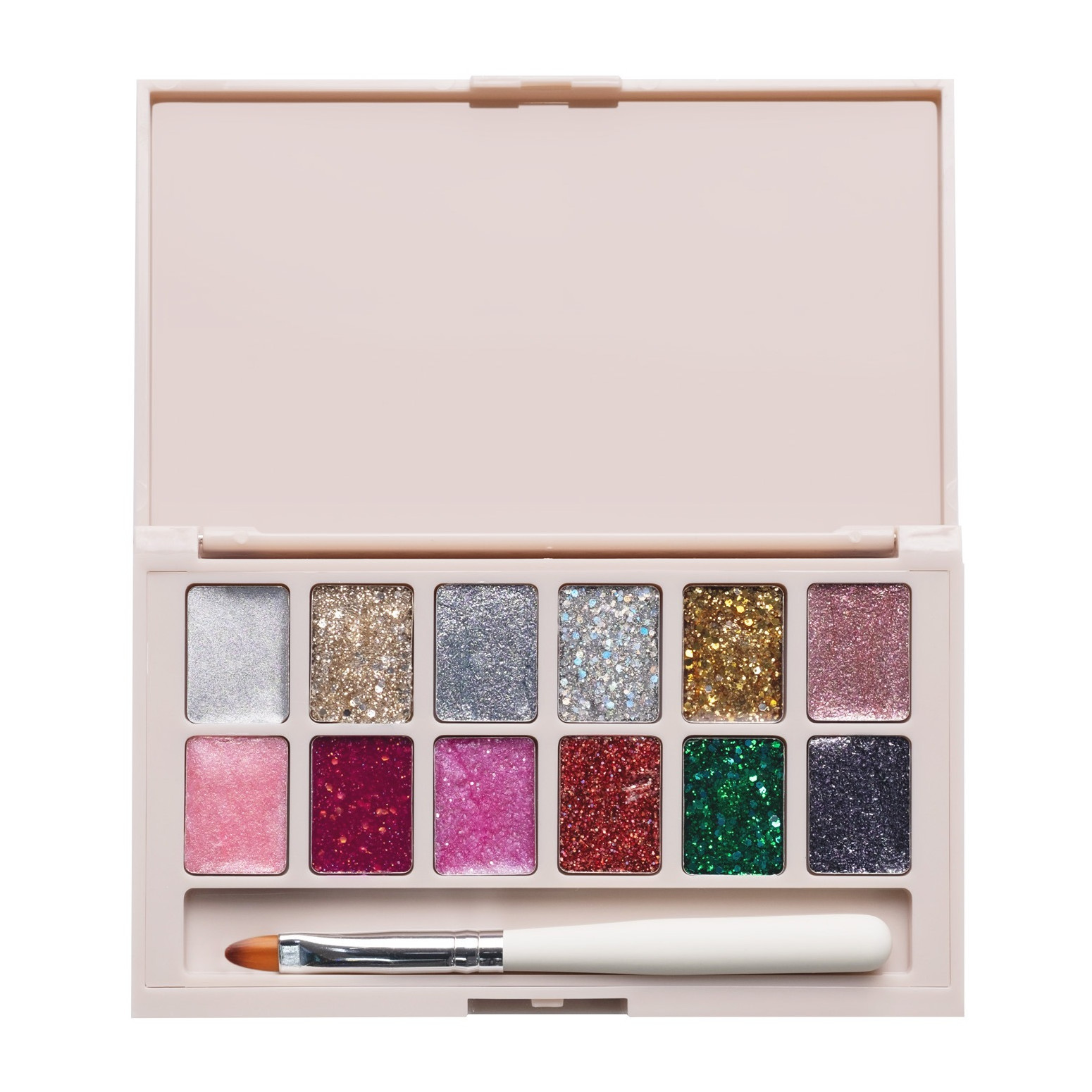 Mani King Sparkling paleta z lakierami hybrydowymi, 18 g