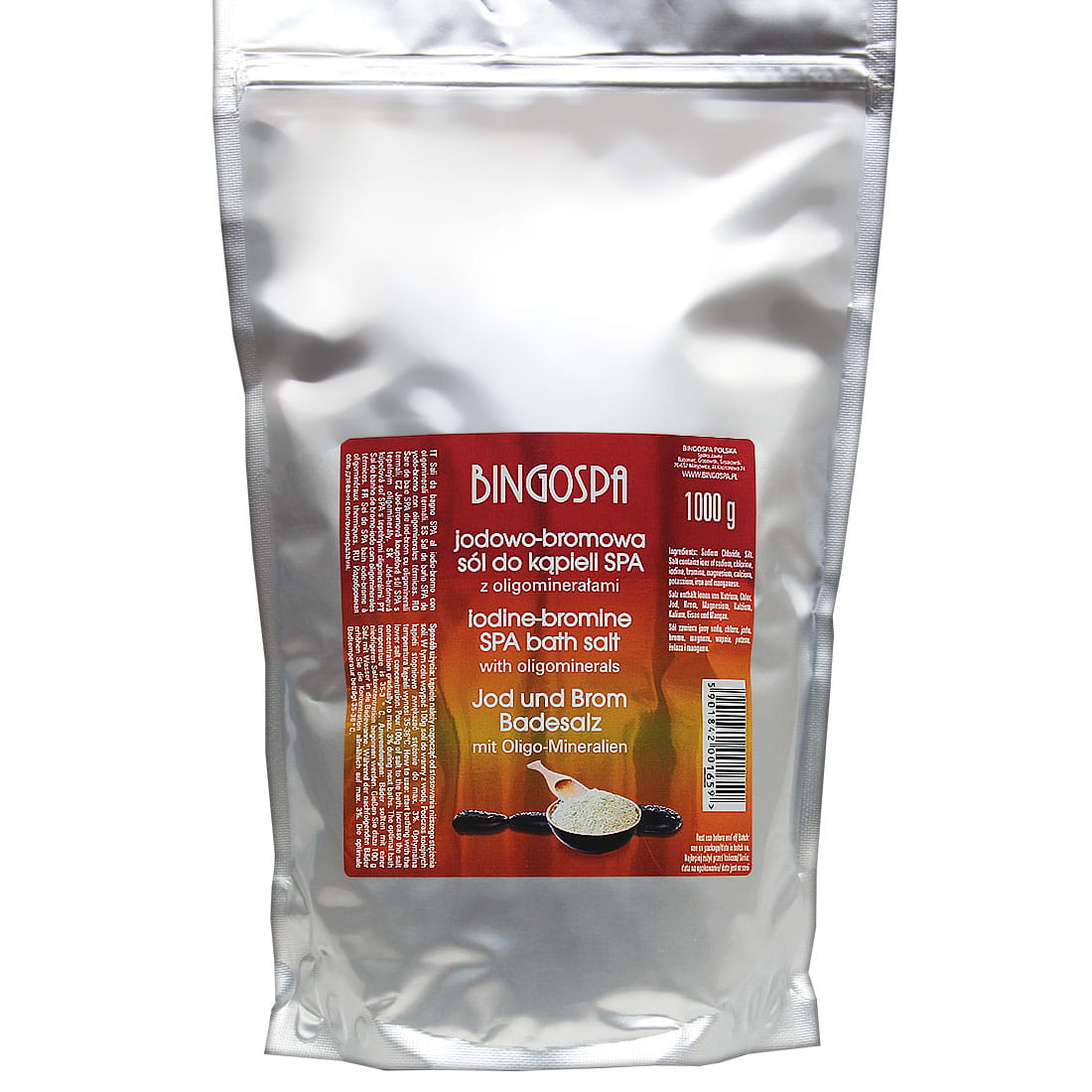Bingospa sól jodowo - bromowa z oligominerałami termalnymi do kąpieli SPA, 1000 g