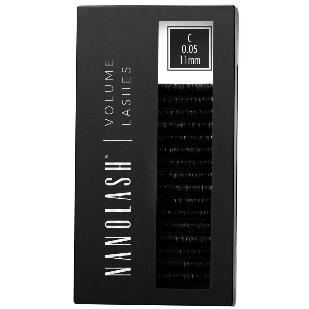 Nanolash Volume lashes sztuczne rzęsy do przedłużania - 0.05 skręt C 11mm, 1 opak.