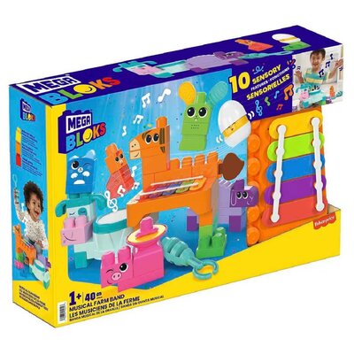 Klocki plastikowe MEGA Bloks Muzykalne zwierzątka z farmy HPB46