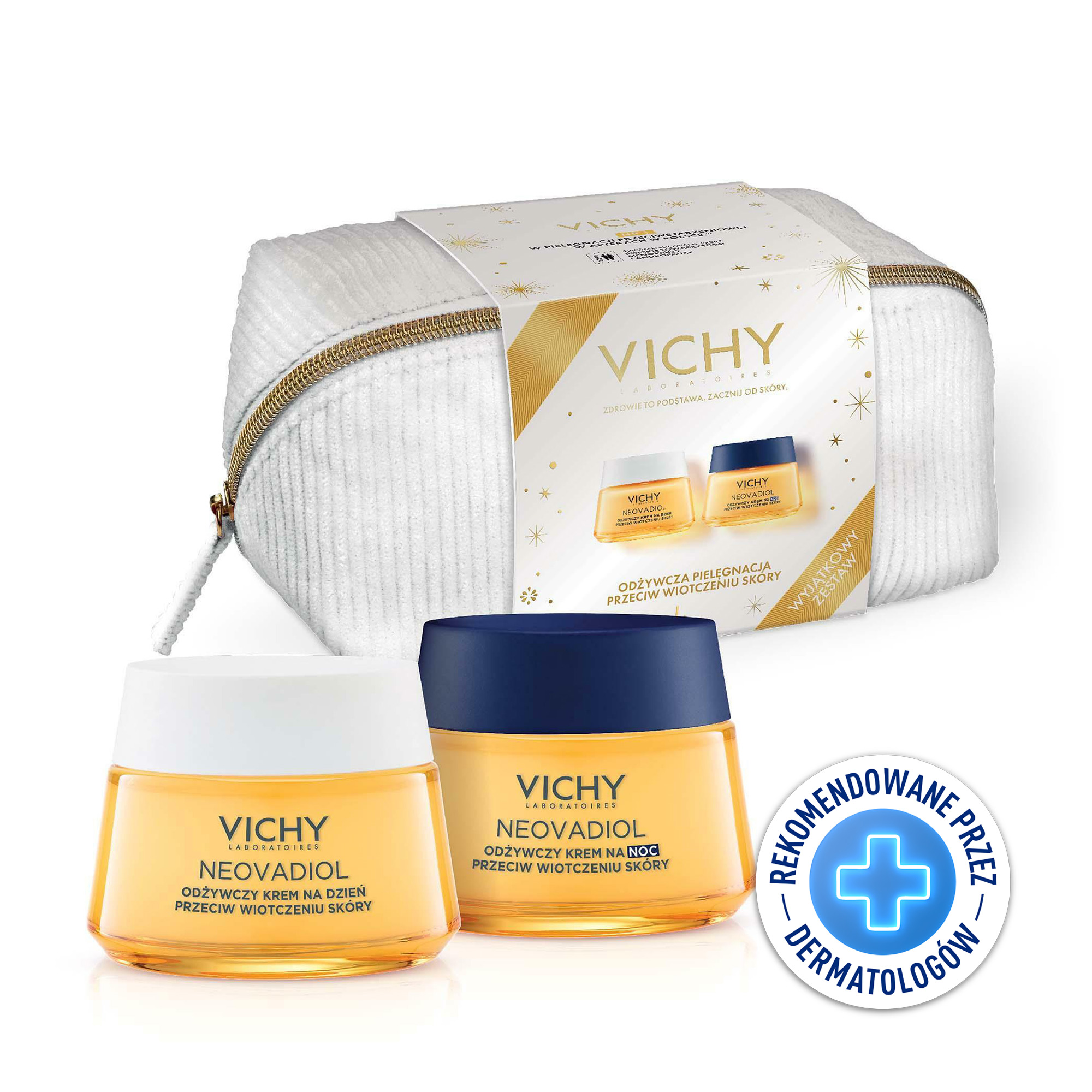 Vichy Neovadiol Postmenopauza zestaw: krem do twarzy na dzień, 50 ml + krem do twarzy na noc, 50 ml
