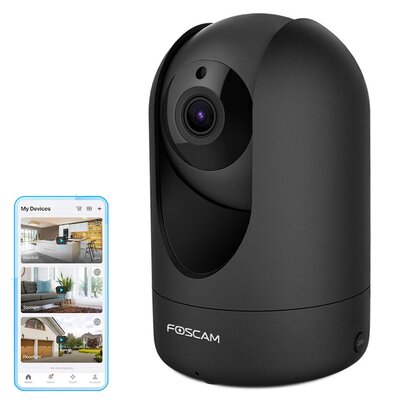 Kamera FOSCAM R4M 4MP Wewnętrzna, Wi-Fi Czarny