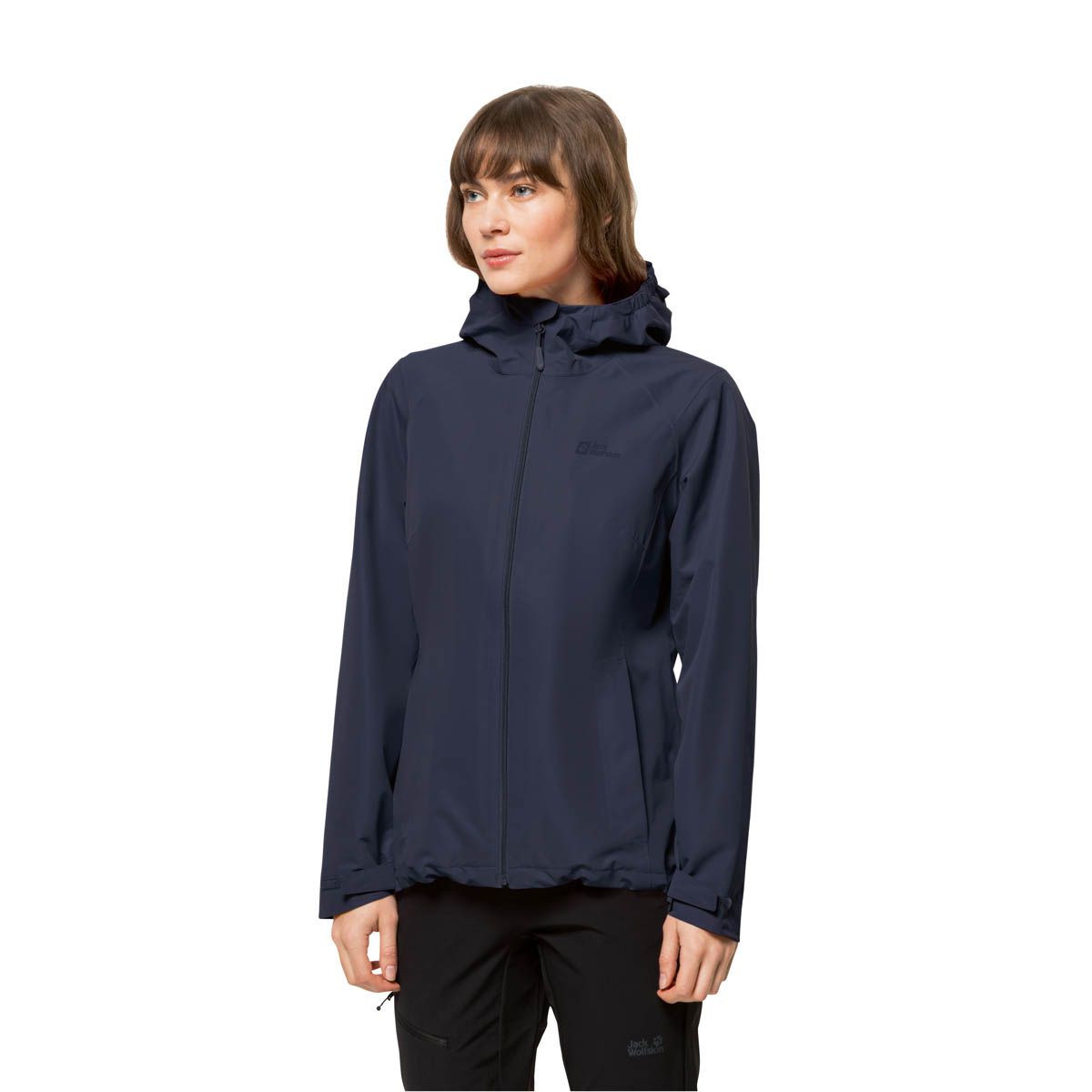 Damska kurtka przeciwdeszczowa Jack Wolfskin BESLER 2L JKT W night blue - XL