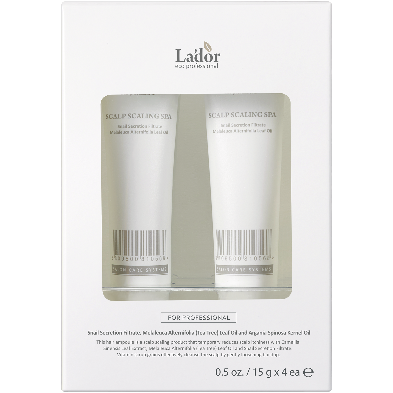 La'dor Scalp Scalling Spa ampułki do skóry głowy, 4x15 g