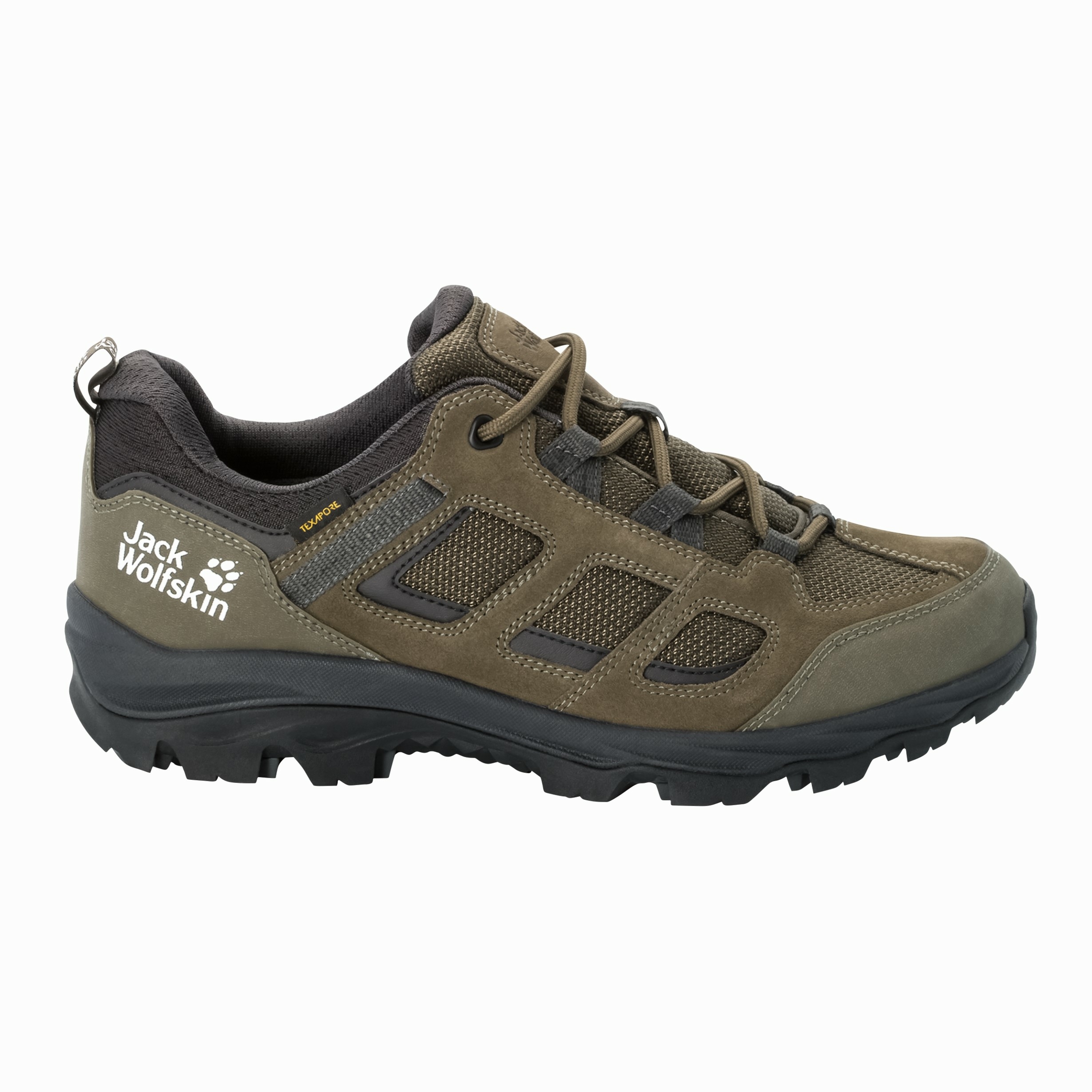 Buty męskie na wędrówki Jack Wolfskin VOJO 3 TEXAPORE LOW M khaki / phantom - 11,5