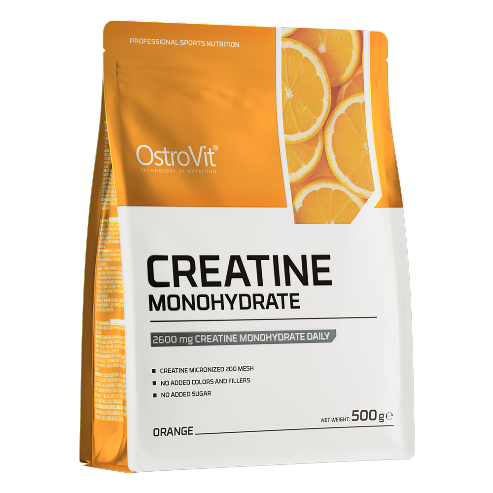 OstroVit Monohydrat Kreatyny suplement diety o smaku pomarańczowym, 500 g