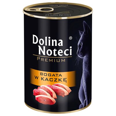 Karma dla kota DOLINA NOTECI Premium z kaczką 400 g