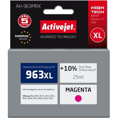 Tusz ACTIVEJET do HP 963 XL 3JA28AE Purpurowy 25 ml AH-963MRX