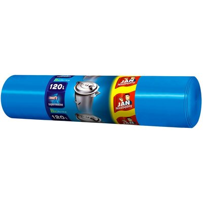 Worki na śmieci JAN NIEZBĘDNY 120L (25 sztuk) Niebieski