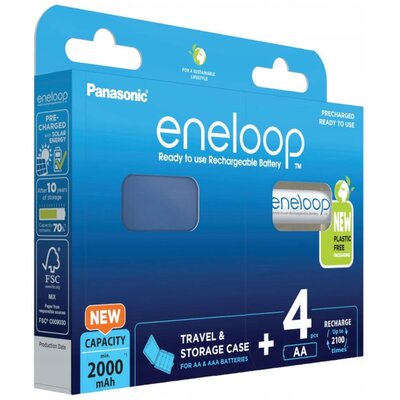 Akumulatorki AA 2000 mAh PANASONIC Eneloop (4 szt.) + pudełko