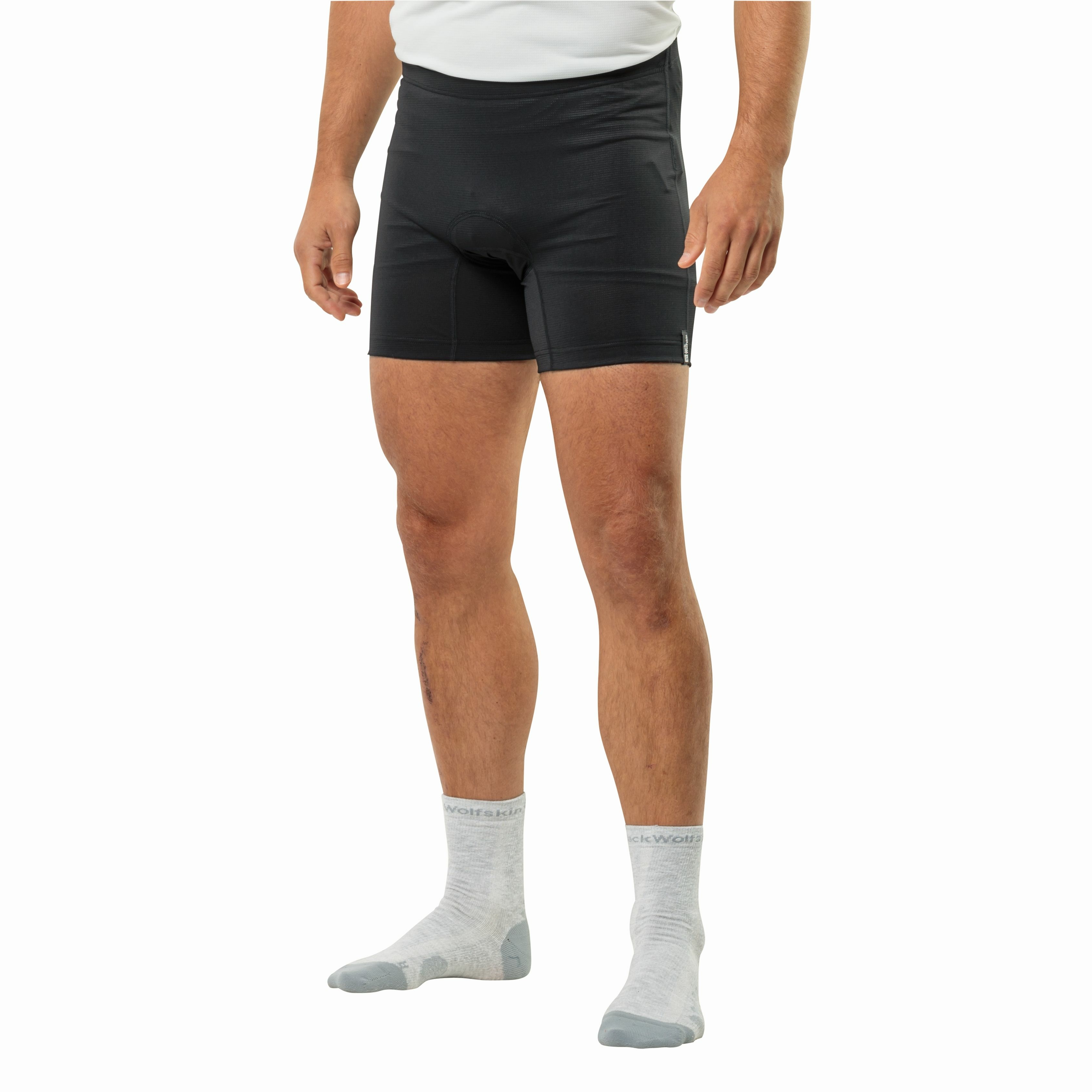 Męskie bokserki rowerowe Jack Wolfskin GRAVEX PADDED BOXER M black - XL