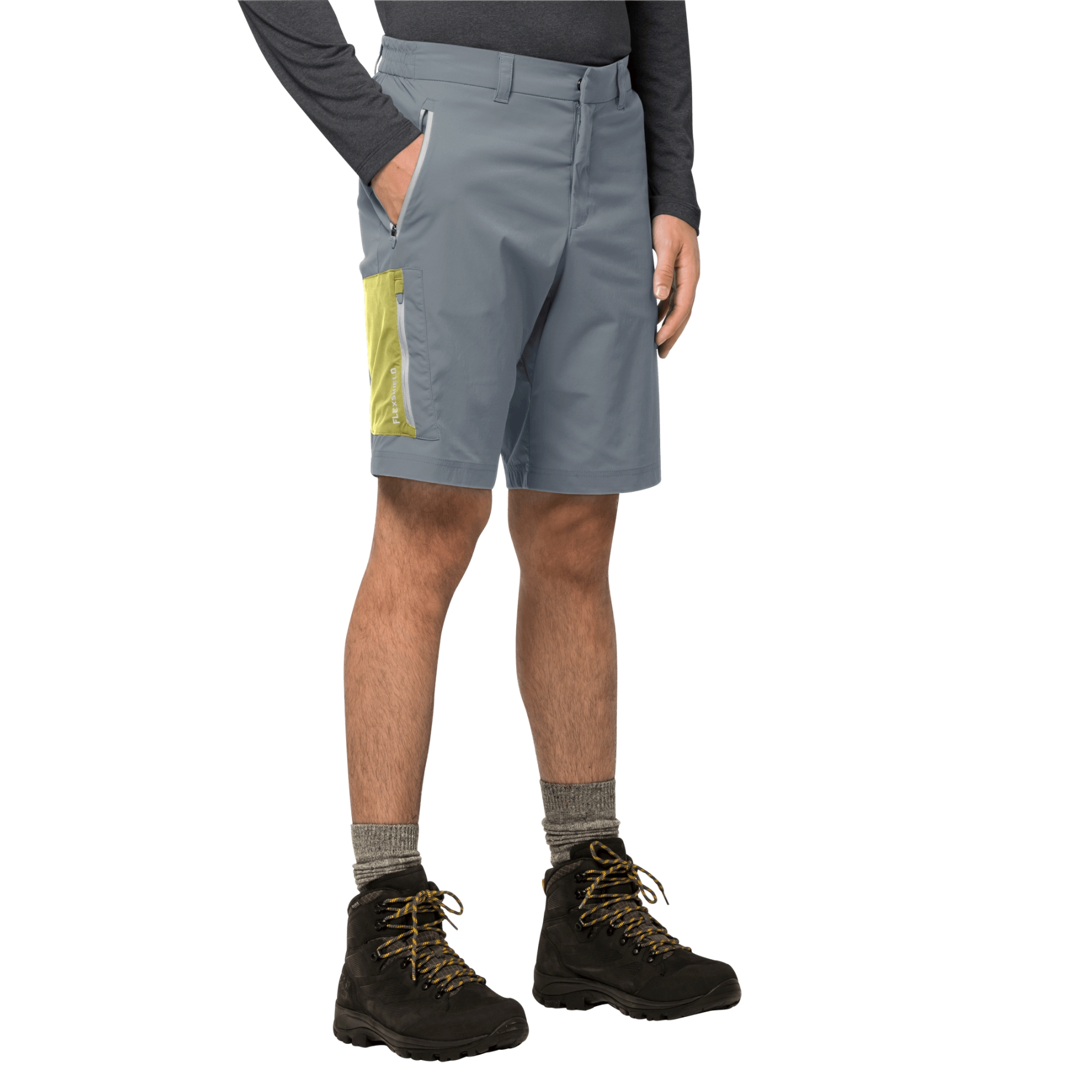 Spodenki turystyczne OVERLAND SHORTS M storm grey - 50