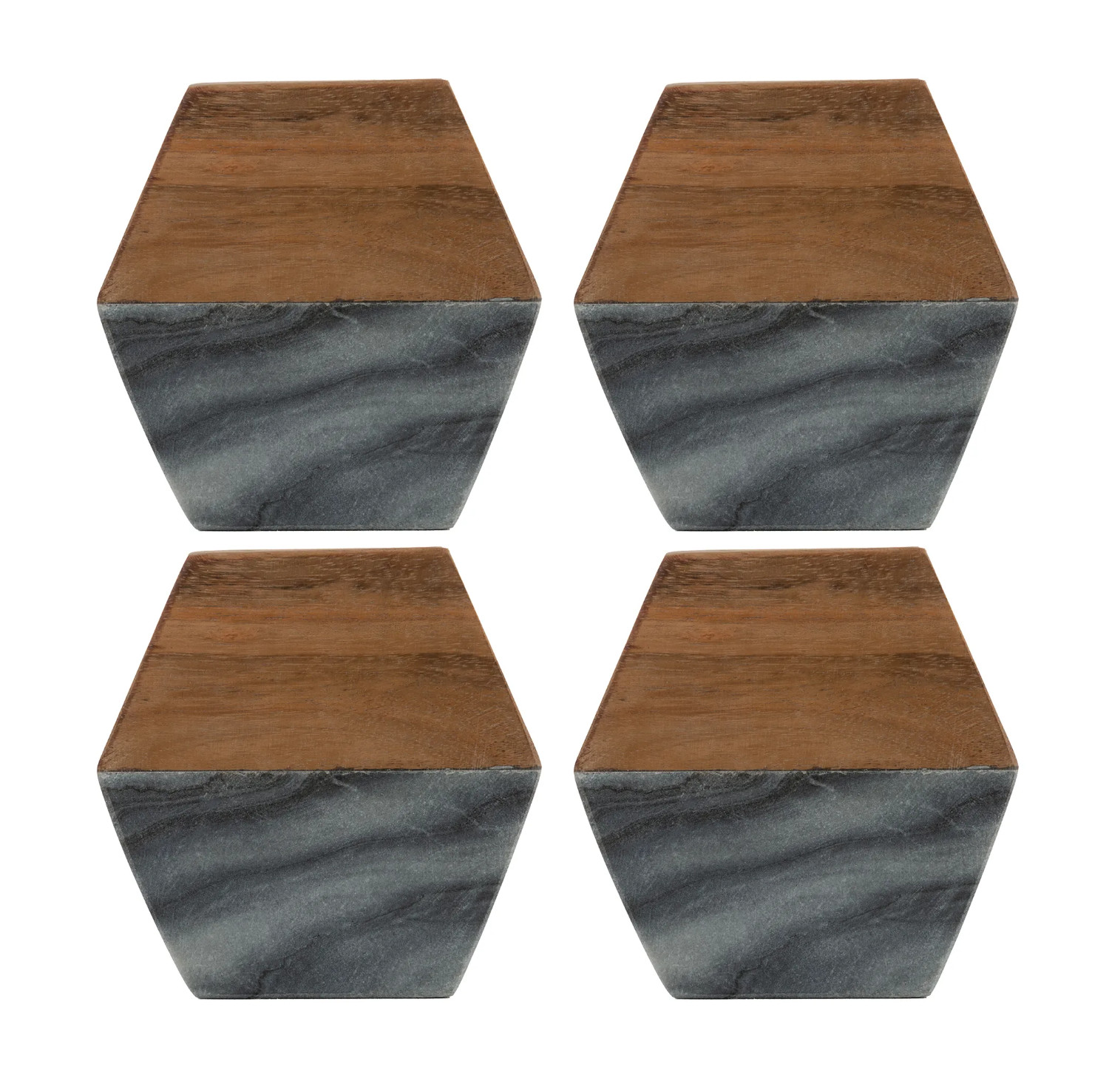 Typhoon - Zestaw 4 podkładek Elements Akacja-marmur