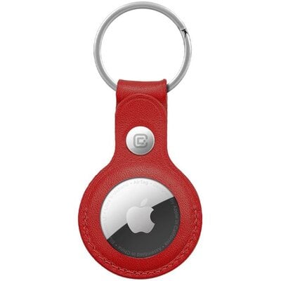 Brelok CRONG Leather Case Key Ring do Apple AirTag Czerwony