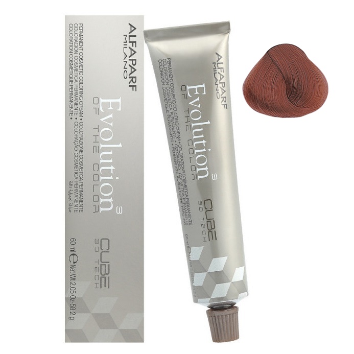 Alfaparf Evolution of the Color Cube trwała farba do włosów 6.562 mahoniowy ciemny blond czerwono-opalizujący, 60 ml