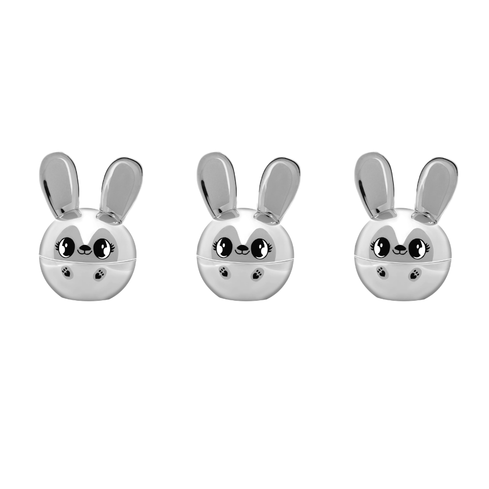 SunewMed+ Bunny Kiss zestaw: truskawkowy balsam do ust, 3x6g