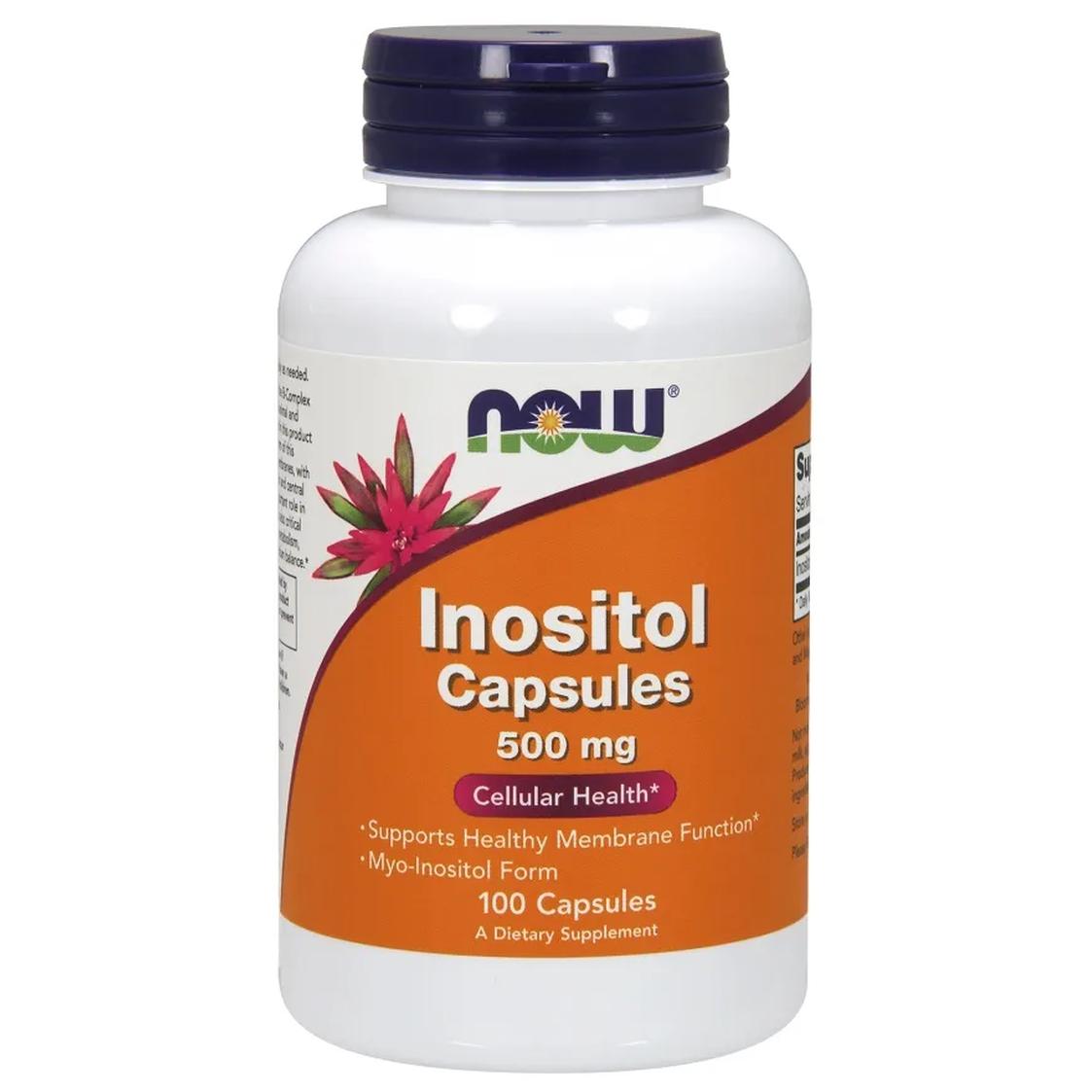 Now Foods suplement diety Inozytol, 500mg, 100 kaps./1 opak.