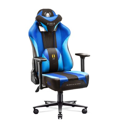Fotel gamingowy DIABLO CHAIRS X-Player 2.0 Normal Size Czarno-niebieski