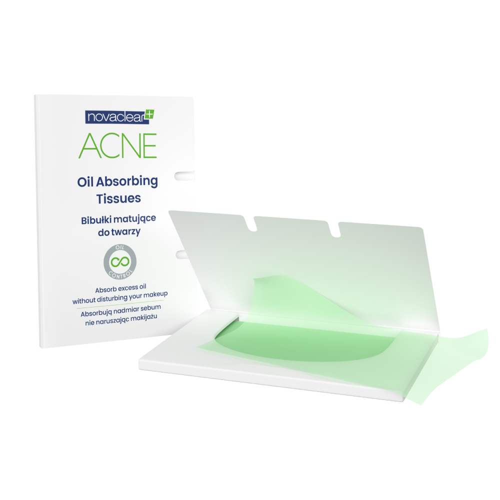 Novaclear Acne bibułki matujące do twarzy, 1 opak.