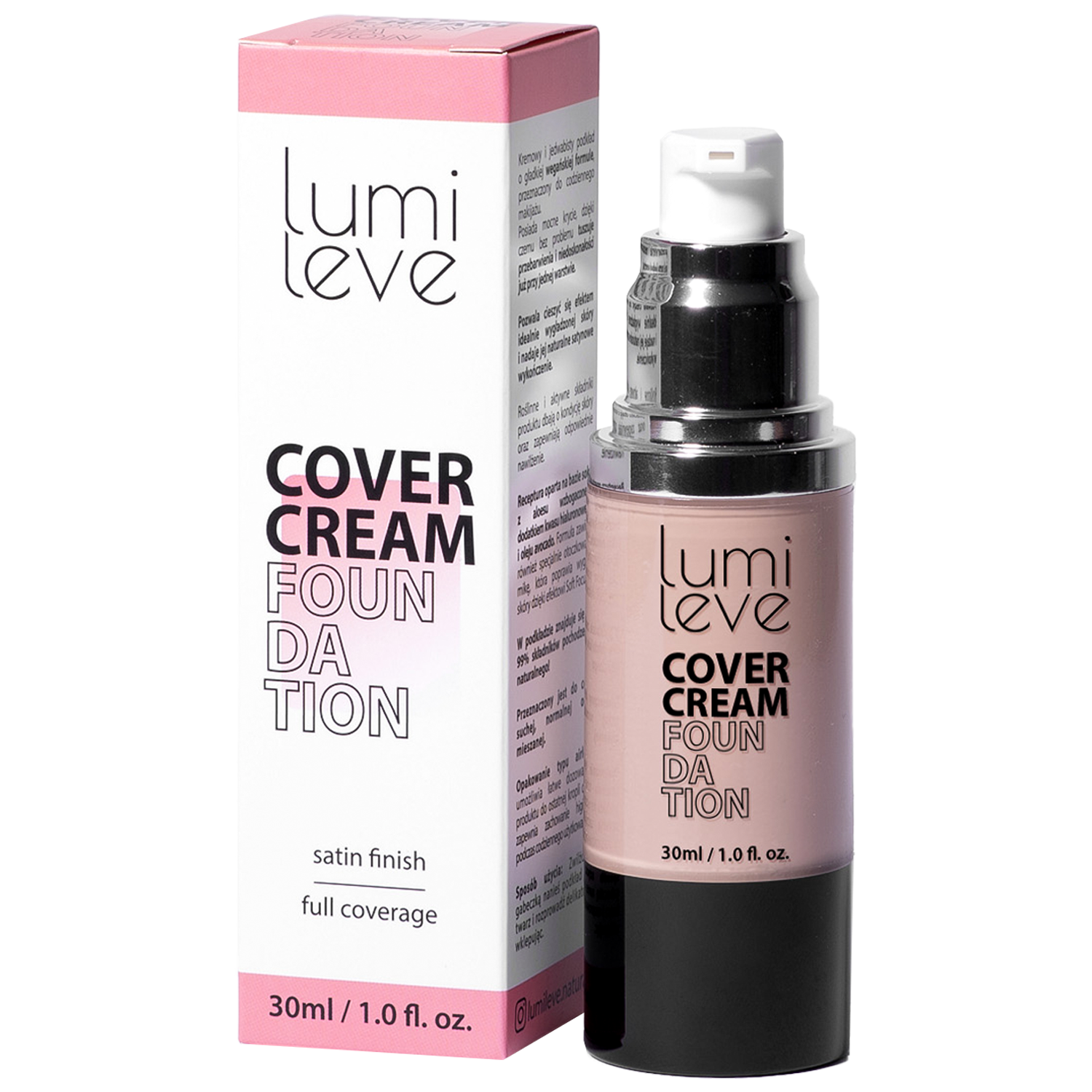 Lumileve Cover Cream Foundation kremowy podkład kryjący 34, 30 ml