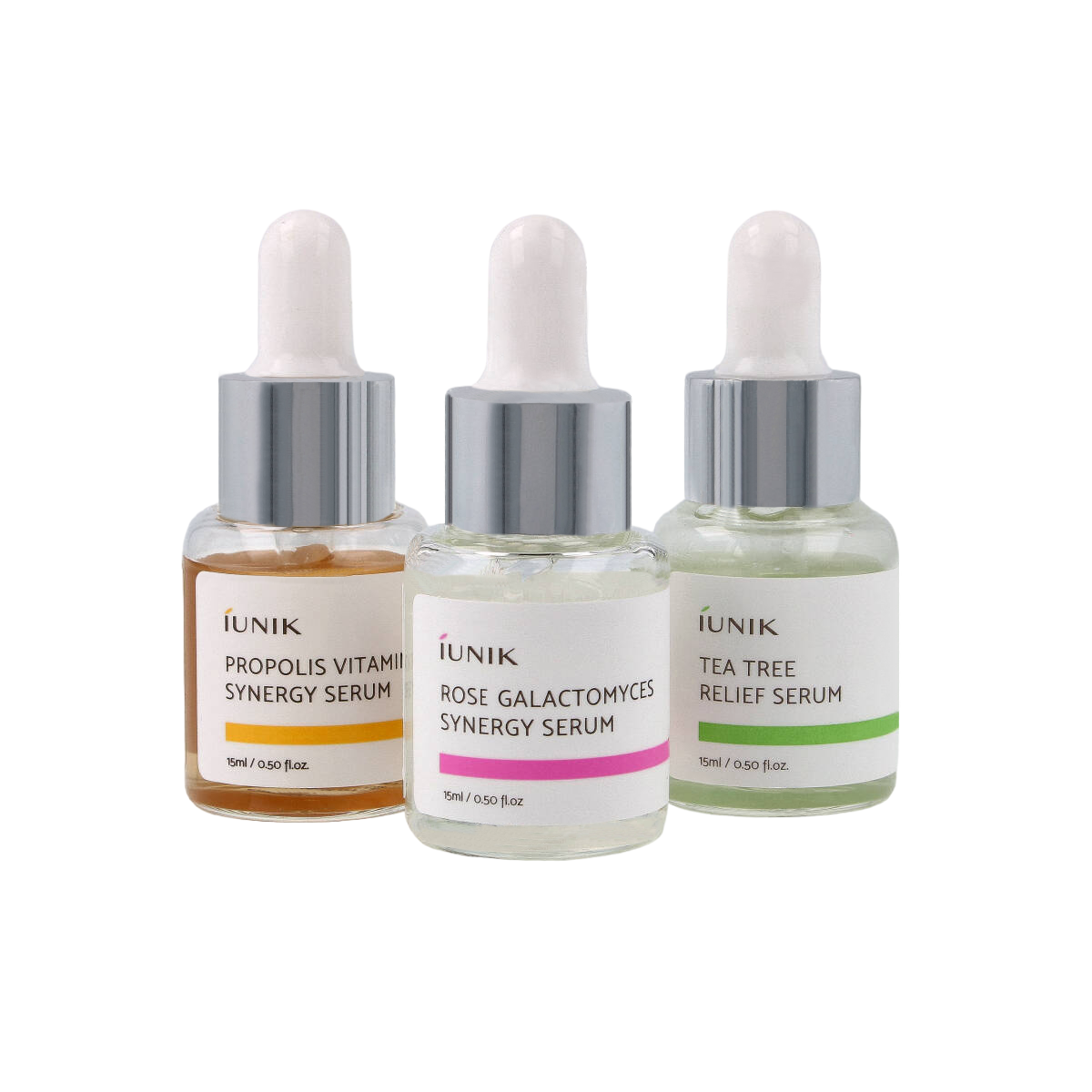 iUNIK zestaw: mini serum do twarzy, 3x15 ml