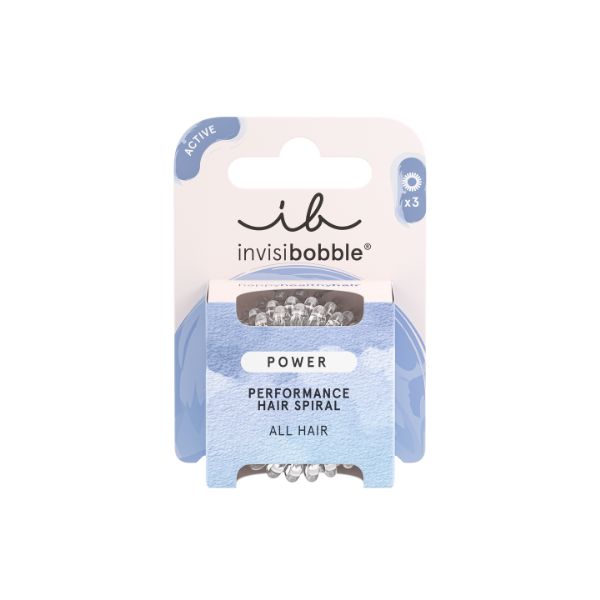 Invisibobble Power gumka do włosów crystal clear, 3 szt./1 opak.