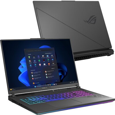 Laptop ASUS ROG Strix G18 G814JI-N6132W 18" IPS 240Hz i7-13650HX 16GB RAM 1TB SSD GeForce RTX4070 DLSS 3 Windows 11 Home