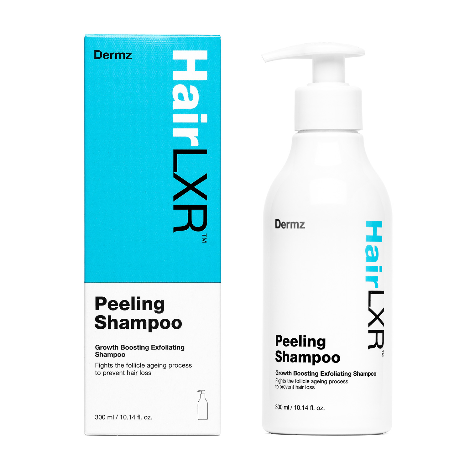 Dermz HairLXR Peeling Shampoo peelingujący szampon do włosów, 300 ml