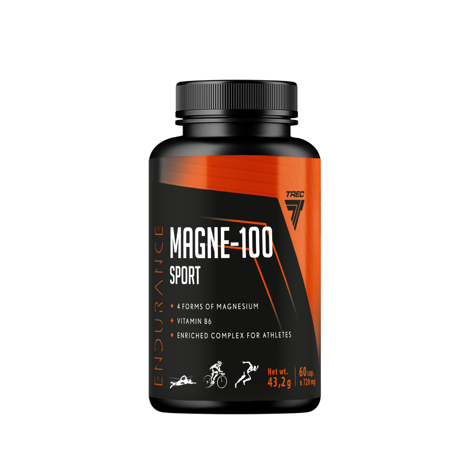 Trec Magne 100 Sport suplement diety, 60 kaps./1 opak.