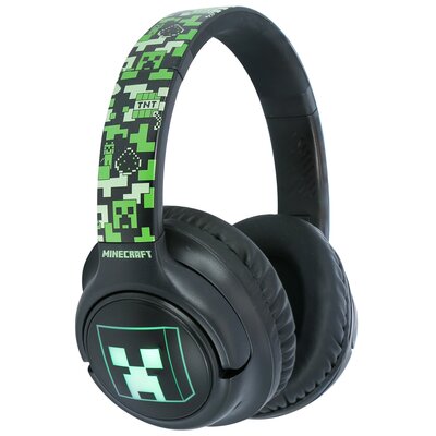 Słuchawki nauszne OTL LED Minecraft Czarno-zielony