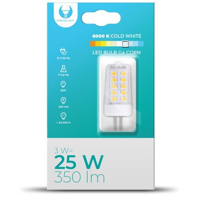 Żarówka LED FOREVER LIGHT RTV003667 3W G4