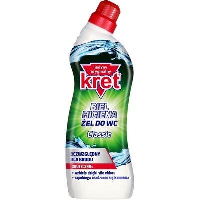 Żel do czyszczenia toalety KRET Biel Higiena Classic Fresh 750 ml