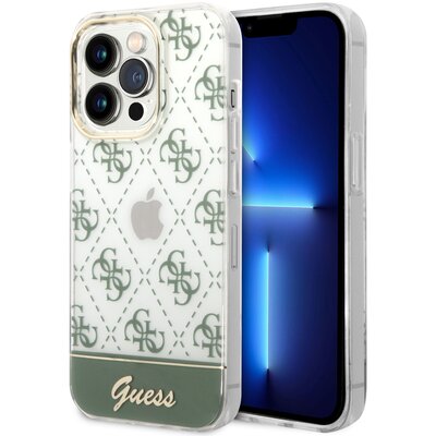 Etui GUESS 4G Pattern Script do Apple iPhone 14 Pro Khaki