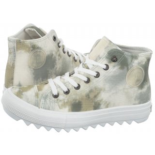 Trampki Big Star Białe/Oliwkowe LL274047