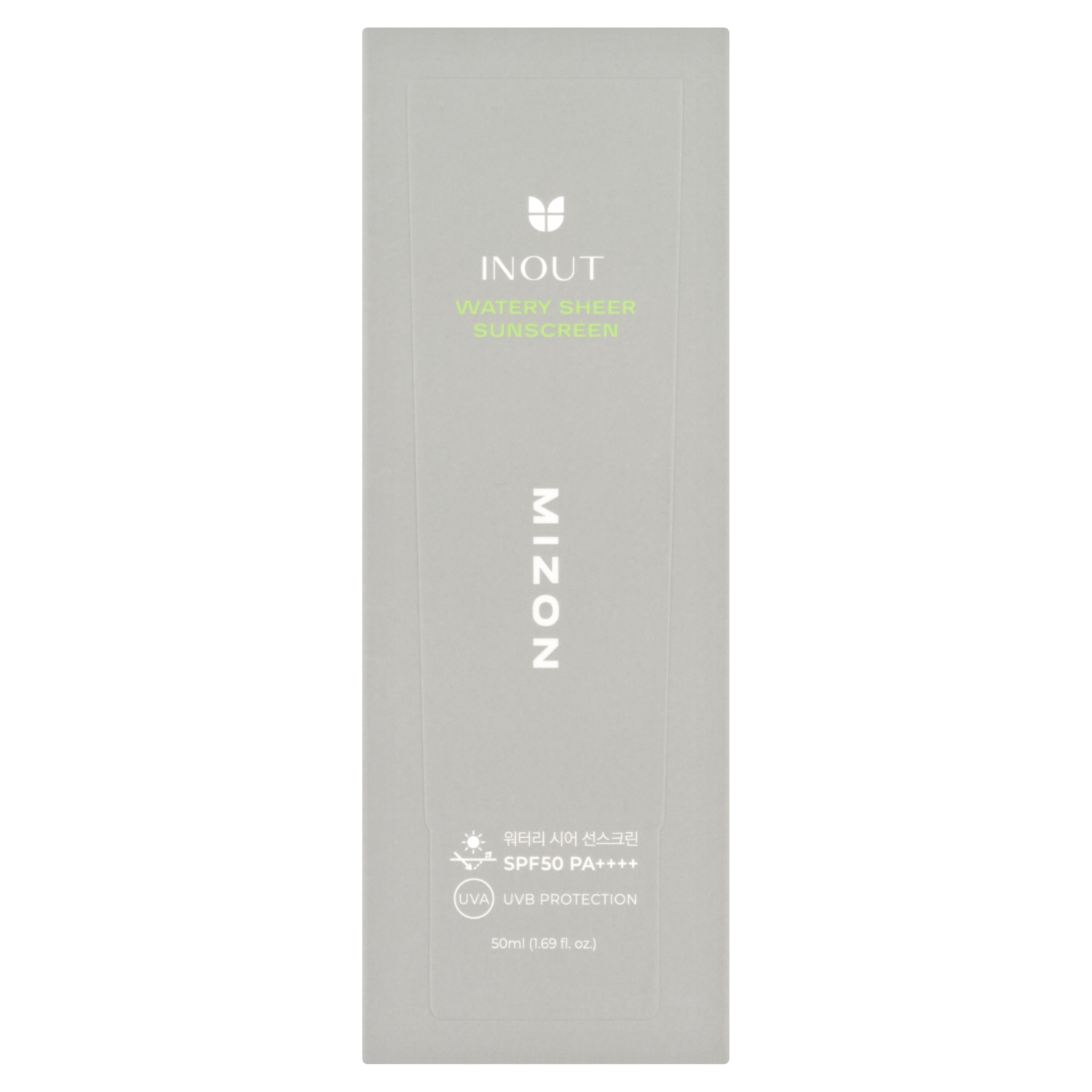 Mizon Inout wegański krem ochronny do twarzy z SPF50+ PA++++, 50 ml