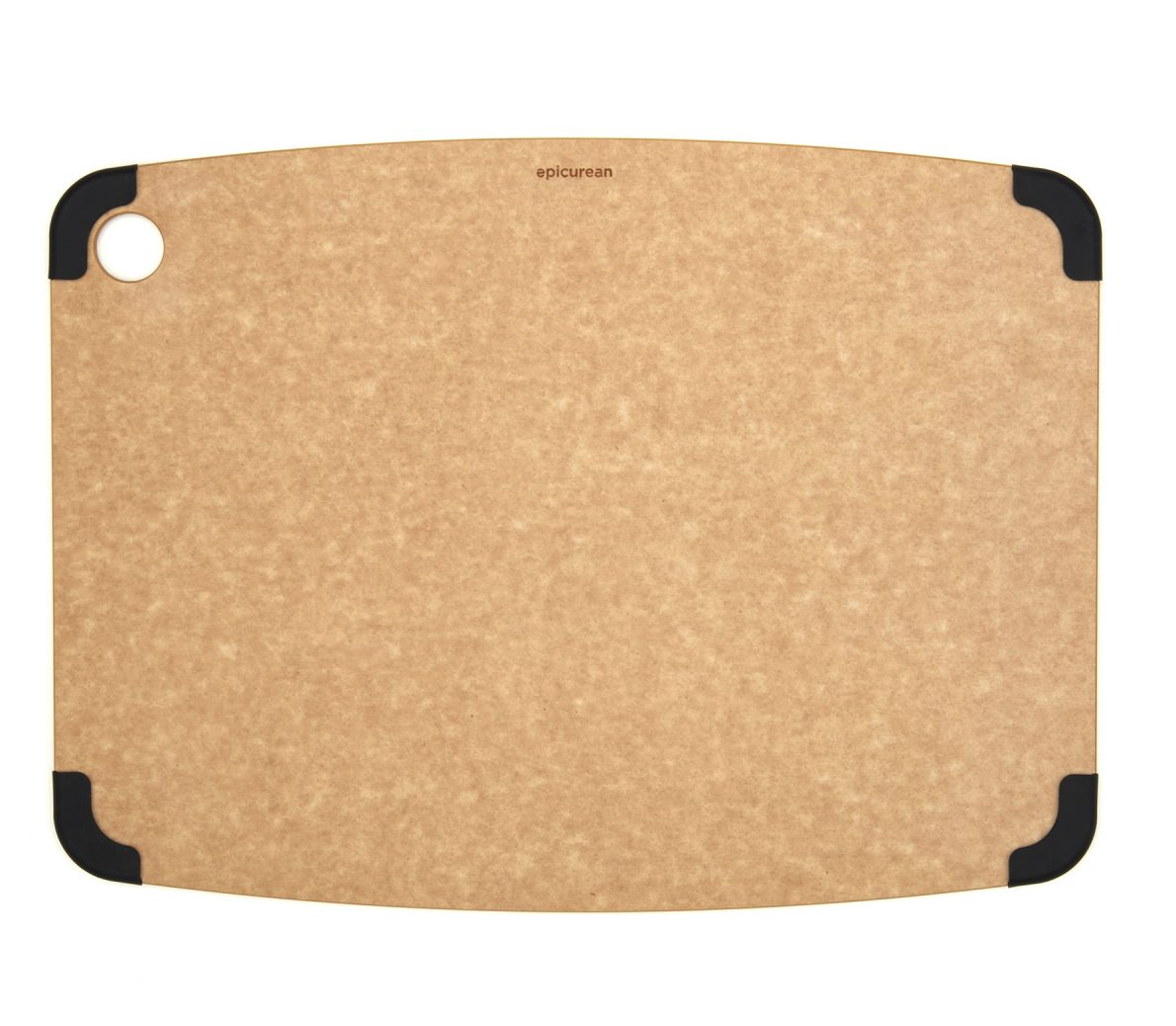Epicurean - Deska antypoślizgowa XL 46x33cm Naturalny / Czarny