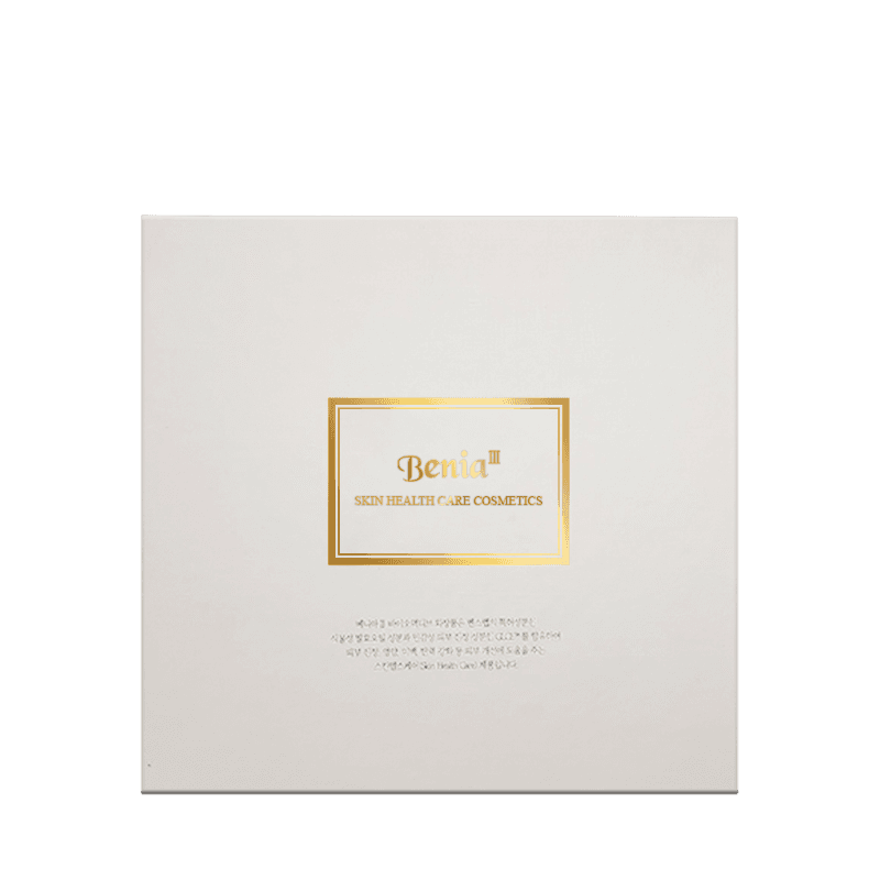Benia III Gift Box zestaw do twarzy: krem, 50 ml + serum, 45 ml + puder-dodatek do kosmetyków, 10 g + olejek, 32 ml