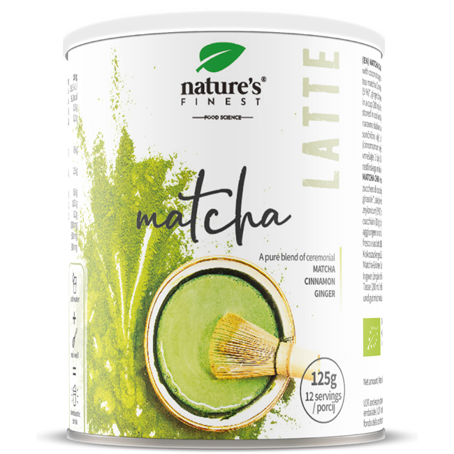 Nature's Finest Bio Matcha Latte suplement diety, 125 g
