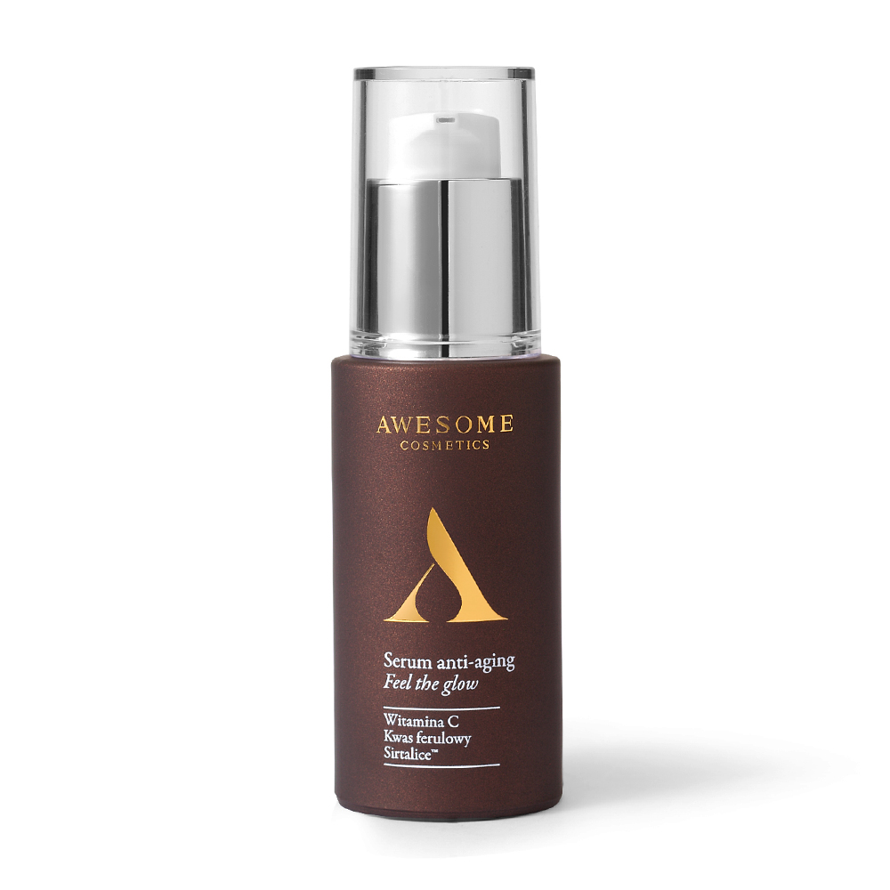 Awesome Cosmetics Anti Aging serum przeciwzmarszczkowe z witaminą C 15% Feel the glow, 30 ml